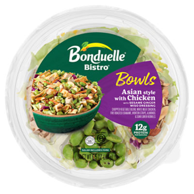 Ready Pac Foods Bistro Asian Style Salad with Chicken with Sesame Ginger Miso Dressing, 6.5 oz, 6.5 Ounce