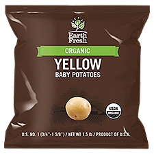 Earth Fresh Organic Yellow Baby Potatoes, 1.5 lb