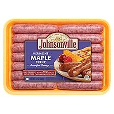 Johnsonville Vermont Maple Syrup, Breakfast Sausage, 12 Ounce