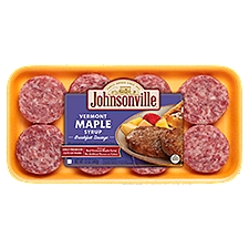 Johnsonville Vermont Maple Syrup Breakfast Sausage, 8 count, 12 oz, 8 Each