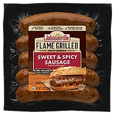 Johnsonville Flame Grilled Fully Cooked Sweet & Spicy Sausage, 14 Ounce