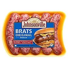 Johnsonville Brats Original Bratwurst, 19 oz, 19 Ounce
