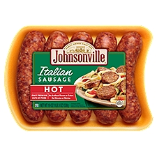 Johnsonville Hot Italian Sausage, 5 Count, 19 oz, 19 Ounce