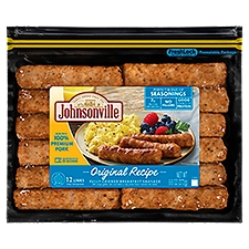 Johnsonville Original Recipe Fully Cooked Breakfast Sausage, 12 count, 9.6 oz