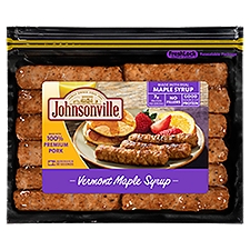 Johnsonville Vermont Maple Syrup Fully Cooked Breakfast Sausage, 12 Count, 9.6 oz