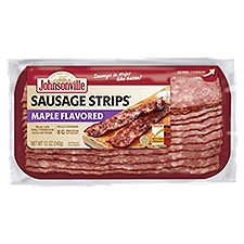 Johnsonville Sausage Strips Maple, 12 Count, 12 oz