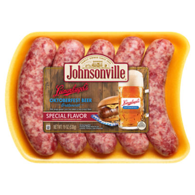 Johnsonville Leinenkugel's Oktoberfest Beer Bratwurst, 19 oz