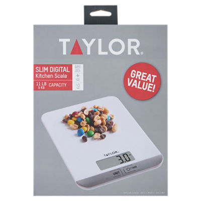 Taylor Slim Digital Kitchen Scale, 1 Each