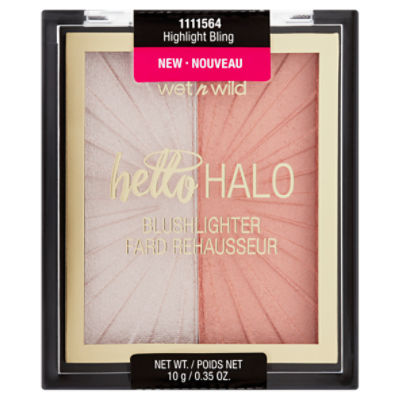 Wet n Wild Megaglo Hello Halo 1111564 Highlight Bling Blushlighter, 0.35 oz