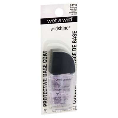 Wet n Wild Wildshine C451D Protective Base Coat Nail Color, 0.41 fl oz