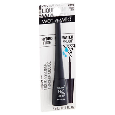 Wet n Wild H2O Proof C879 Black Liquid Eyeliner, 0.17 fl oz