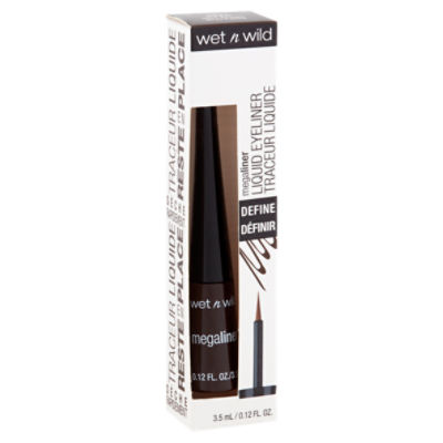 Wet n Wild MegaLiner Liquid Eye Liner - Dark Brown, 0.12 fl oz