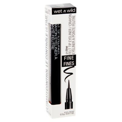 Wet n Wild Proline 875B Black Felt Tip Eyeliner, 0.017 oz