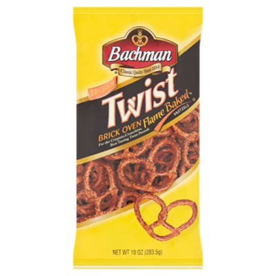 Bachman Twist Original Brick Oven Flame Baked Pretzels, 10 oz, 10 Ounce