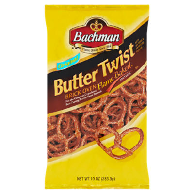 Bachman Butter Twist Original Brick Oven Flame-Baked Pretzels, 10 oz