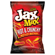 Jax Max Hot & Crunchy Cheese Flavored Corn Snacks, 8.5 oz, 8.5 Ounce