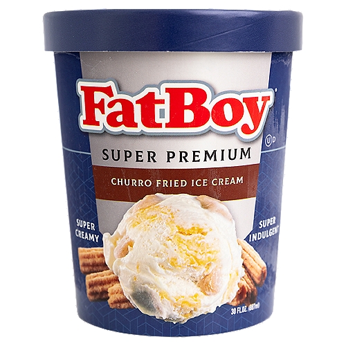 FatBoy Super Premium Churro Fried Ice Cream, 30 fl oz