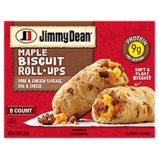 Jimmy Dean Sausage, Egg & Cheese Maple Biscuit Roll-Ups, 8 count, 12.8 oz