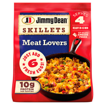 Jimmy Dean Skillets Meat Lovers, Frozen Breakfast, 16 oz