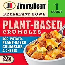 Jimmy Dean Egg, Potato, Plant-Based Crumbles and Cheese Breakfast Bowl, 7 oz