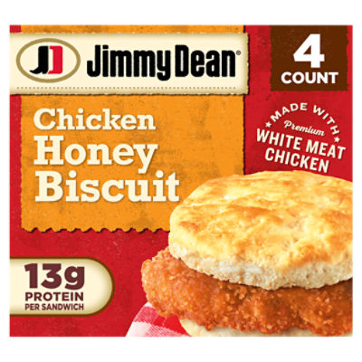 Jimmy Dean Chicken Honey Biscuit, 4 ct Box