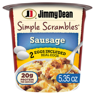 Jimmy Dean Simple Scrambles Real Eggs, Sausage & Cheddar Cheese Sausage