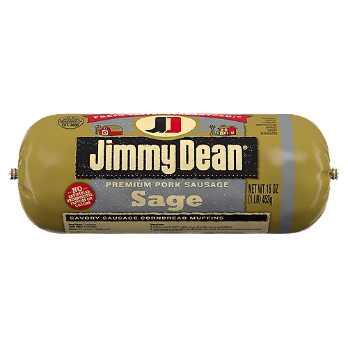 Jimmy Dean Premium Pork Sage Sausage Roll, 16 Ounce