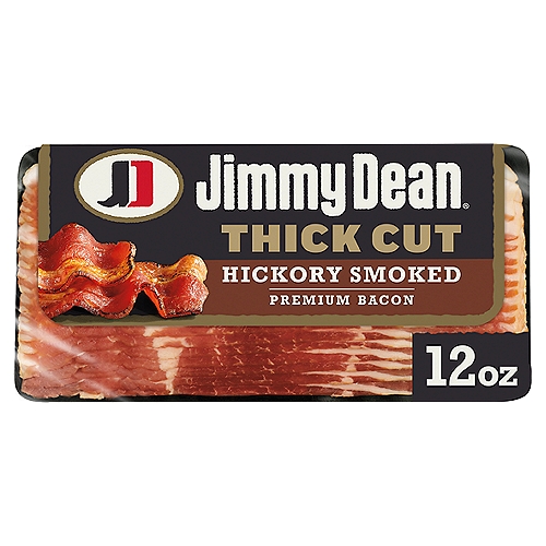 Jimmy Dean Premium Hickory Smoked Thick Cut Bacon, 12 oz