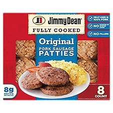 Jimmy Dean® Fully Cooked Original Pork Breakfast Sausage Patties, 8 Count, 9.6 Ounce