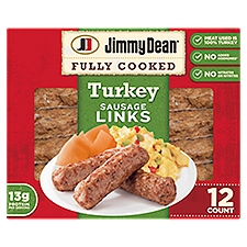 Jimmy Dean Fully Cooked Breakfast Turkey Sausage Links, 12 count, 9.6 oz