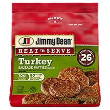 Jimmy Dean® Heat 'N Serve Breakfast Turkey Sausage Patties, 26 Count, 23.9 Ounce