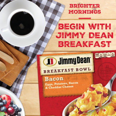 Jimmy Dean Breakfast Bowl, Bacon, Frozen, 7 oz Bowl
