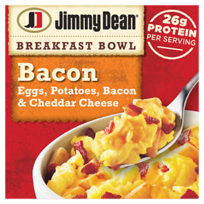 Jimmy Dean Breakfast Bowl, Bacon, Frozen, 7 oz Bowl