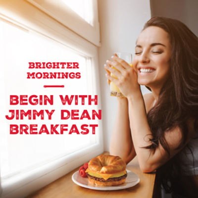 Jimmy Dean Croissant Breakfast Sandwiches with Sausage, Egg, and Cheese, Frozen, 12 count