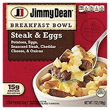 Jimmy Dean Steak, Egg & Cheese Breakfast Bowl, 7 Ounce