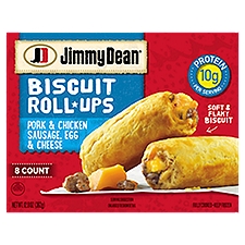 Jimmy Dean Sausage, Egg & Cheese, Biscuit Roll-Ups, 12.8 Ounce