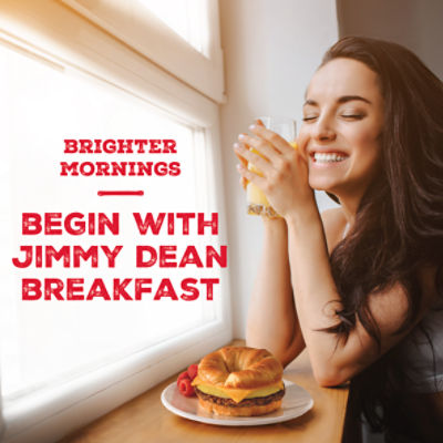 Jimmy Dean Croissant Breakfast Sandwiches with Sausage, Egg, Cheese, Frozen, 8 Count