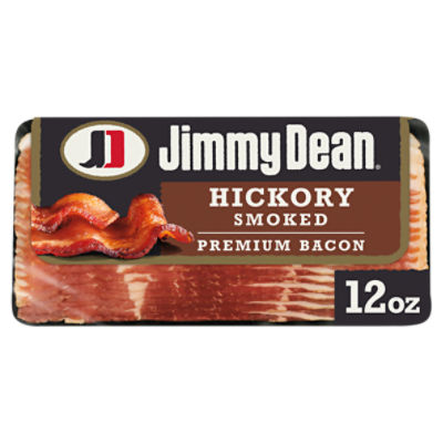 Jimmy Dean Premium Hickory Smoked Bacon, 12 oz