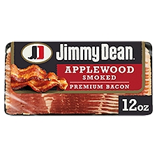 Jimmy Dean Premium Applewood Smoked Bacon, 12 oz