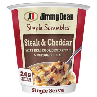 Jimmy Dean Simple Scrambles® Steak & Cheddar Breakfast Cups, 5.35 oz.