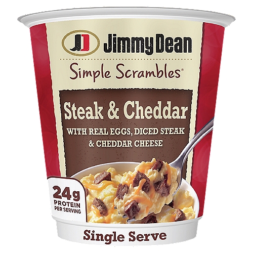 Jimmy Dean Simple Scrambles® Steak & Cheddar Breakfast Cups, 5.35 oz.