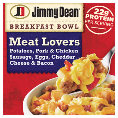 Jimmy Dean Breakfast Bowl Meat Lovers, Frozen, 7 oz Bowl