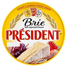 Président Brie Soft-Ripened Cheese, 19.6 oz, 19.6 Ounce
