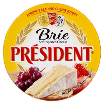Président Brie Soft-Ripened Cheese, 8 oz