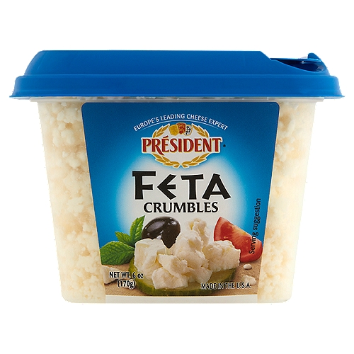 Président Feta Cheese Crumbles, 6 oz
Easy Shaker™