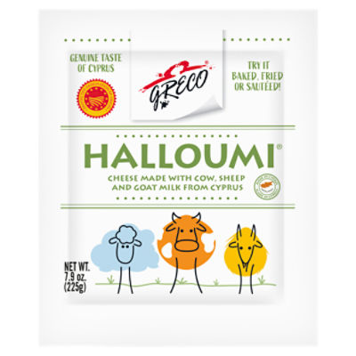 Greco Halloumi Cheese, 7.9 oz
