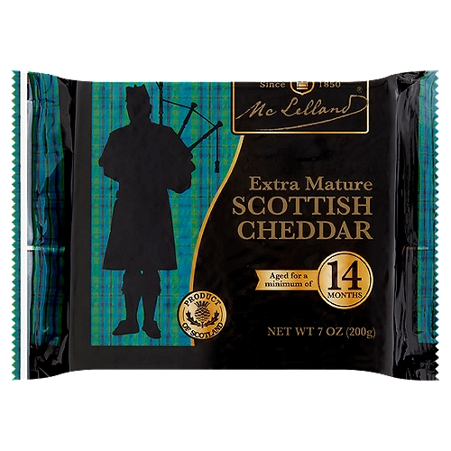 McLelland Extra Mature Scottish Cheddar Cheese, 7 oz