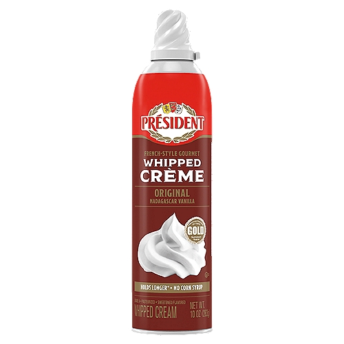 President French-Style Gourmet Original Madagascar Vanilla Whipped Cream, 10 oz