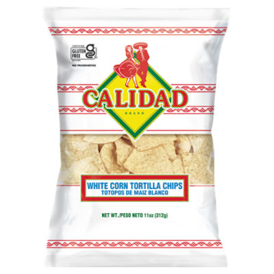 Calidad White Corn Tortilla Chips, 11 oz