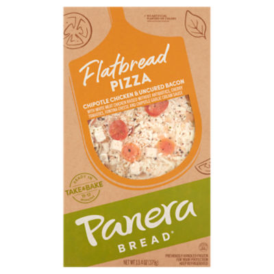 Panera Bread Chipotle Chicken & Uncured Bacon Flatbread Pizza, 13.4 oz